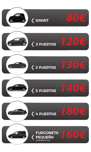 precios tintado lunas palma